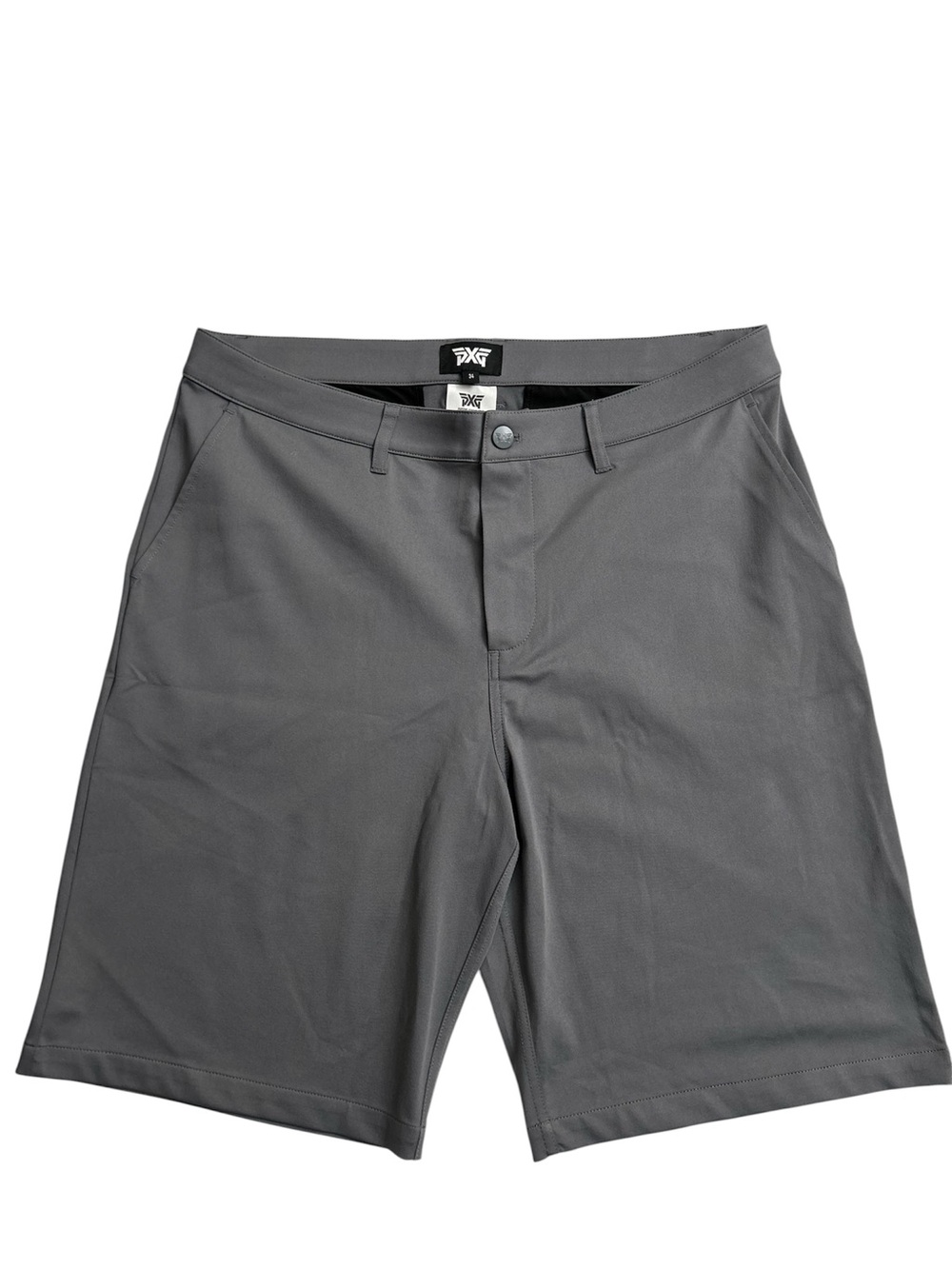 PXG Parsons Xtreme Golf Men's Performance Shorts Size 34 Dark Gray Flat Front